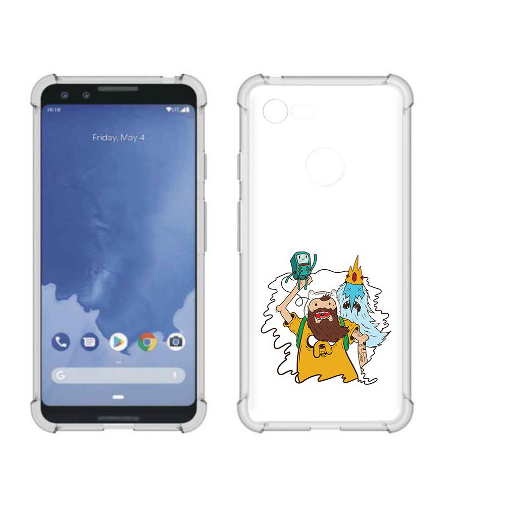 

Чехол MyPads Tocco для Google Pixel 3 время приключений старый Финн, Прозрачный, Tocco