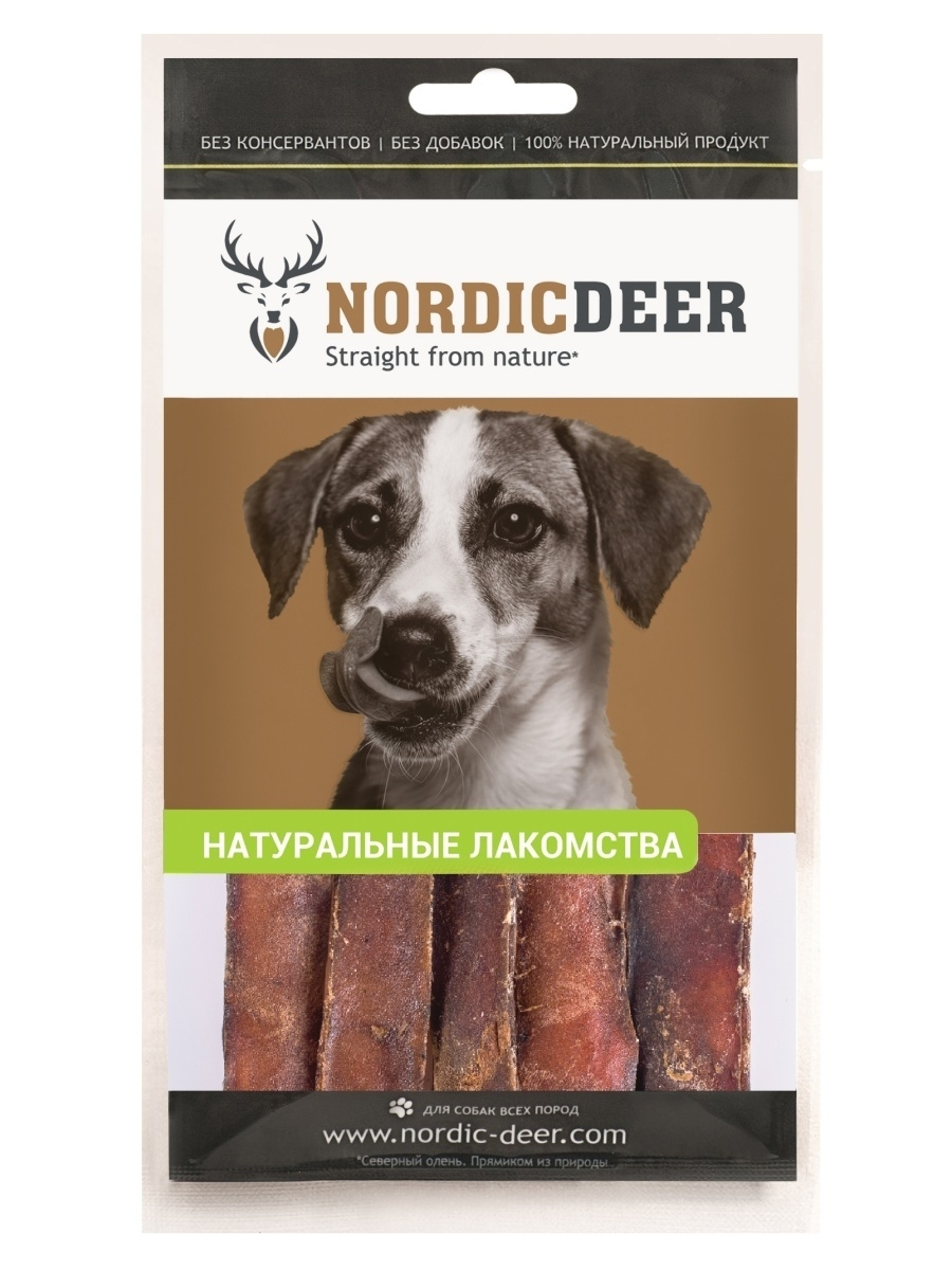 Лакомство для собак Nordic Deer Говяжьи палочки, 250 г