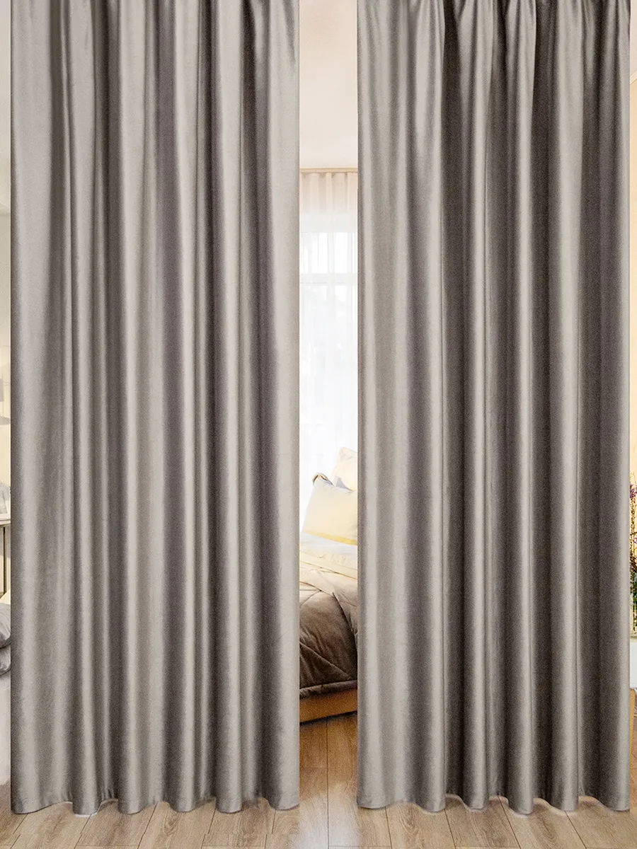 

Комплект штор Evrika Home Бархат 400х240 см Богема Бежевый, серия БОГЕМА 620