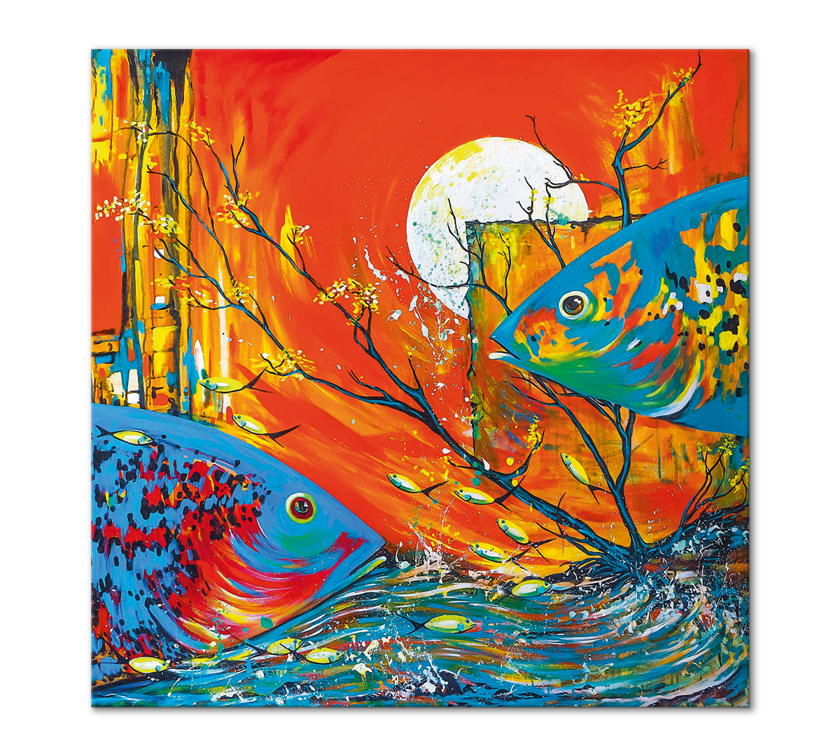 

Картина интерьерная на холсте Poly Print Art Идиллия 60х60 см.