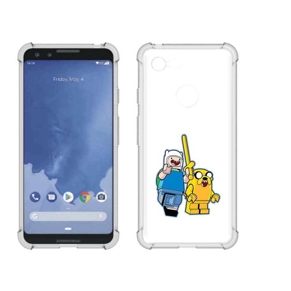 

Чехол MyPads Tocco для Google Pixel 3 время приключений лего, Прозрачный, Tocco