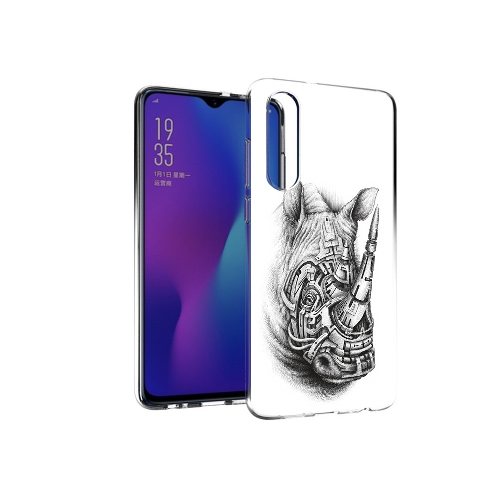 

Чехол MyPads Tocco для Huawei P30 стальной носорог, Прозрачный, Tocco