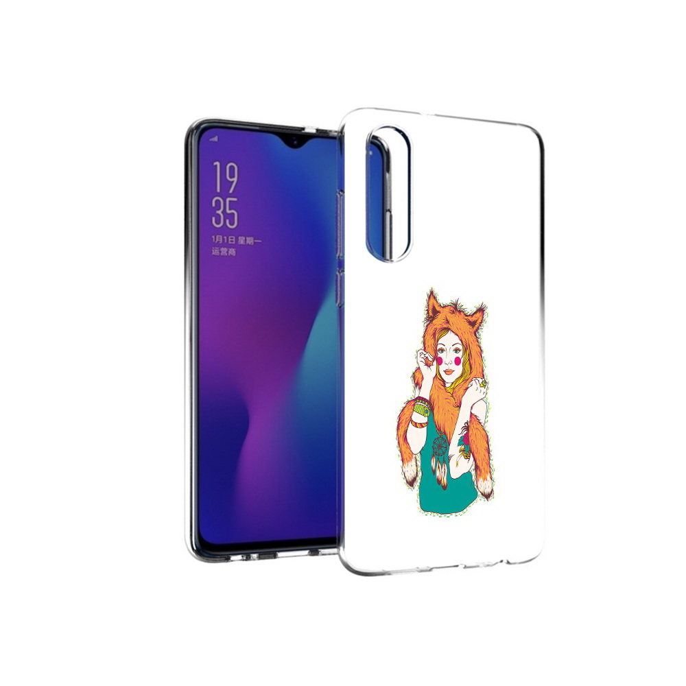 

Чехол MyPads Tocco для Huawei P30 Девушка лиса, Прозрачный, Tocco