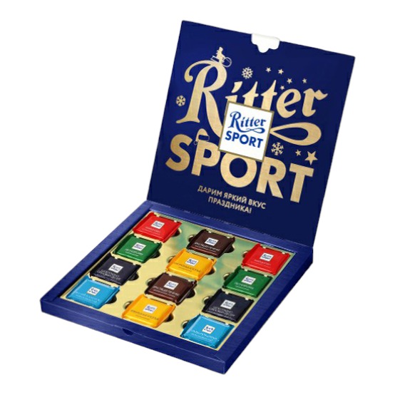 Набор мини-шоколада Ritter Sport Яркое ассорти 200 г