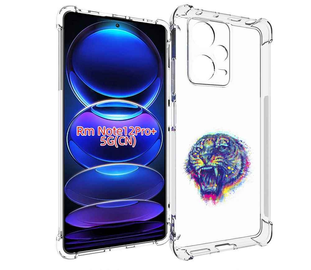

Чехол MyPads Тигр 2 для Xiaomi Redmi Note 12 Pro + Plus, Прозрачный, Tocco