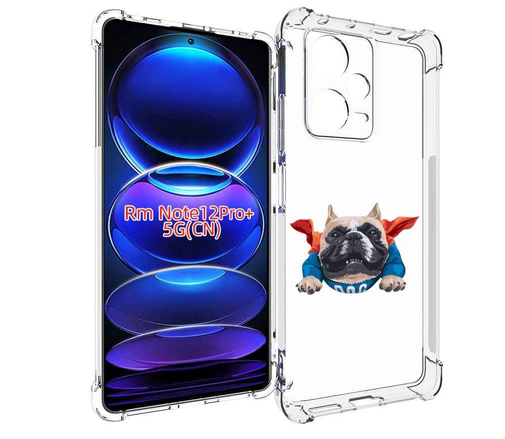 

Чехол MyPads Супер-Дог для Xiaomi Redmi Note 12 Pro + Plus, Прозрачный, Tocco