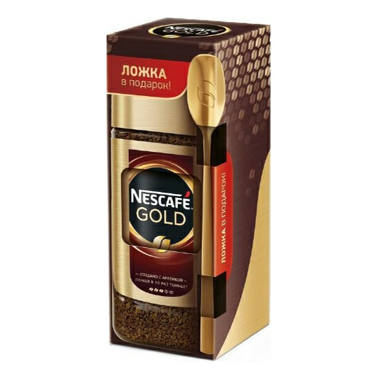 фото Кофе nescafe gold с ложкой растворимый 95 г