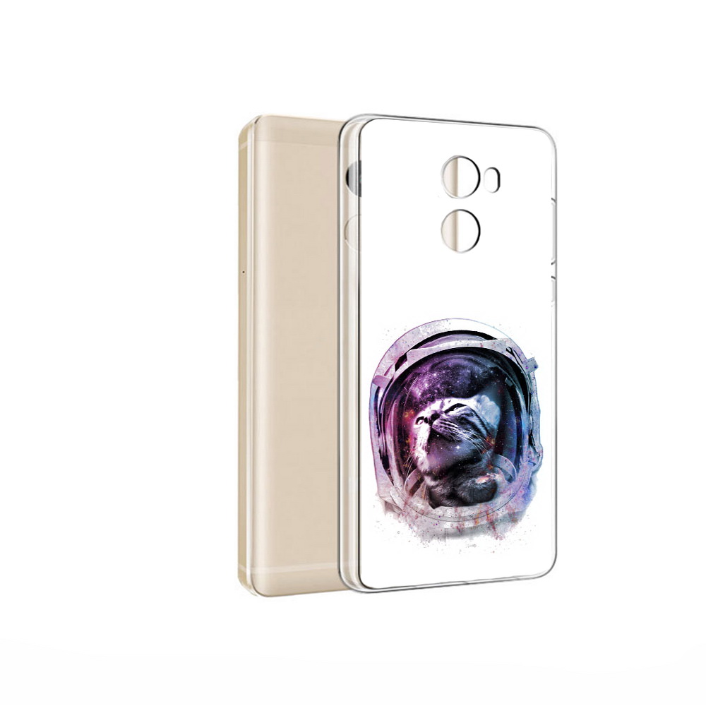 

Чехол MyPads Tocco для Xiaomi Redmi 4 Pro кот в шлеме (PT47305.303.396), Прозрачный, Tocco