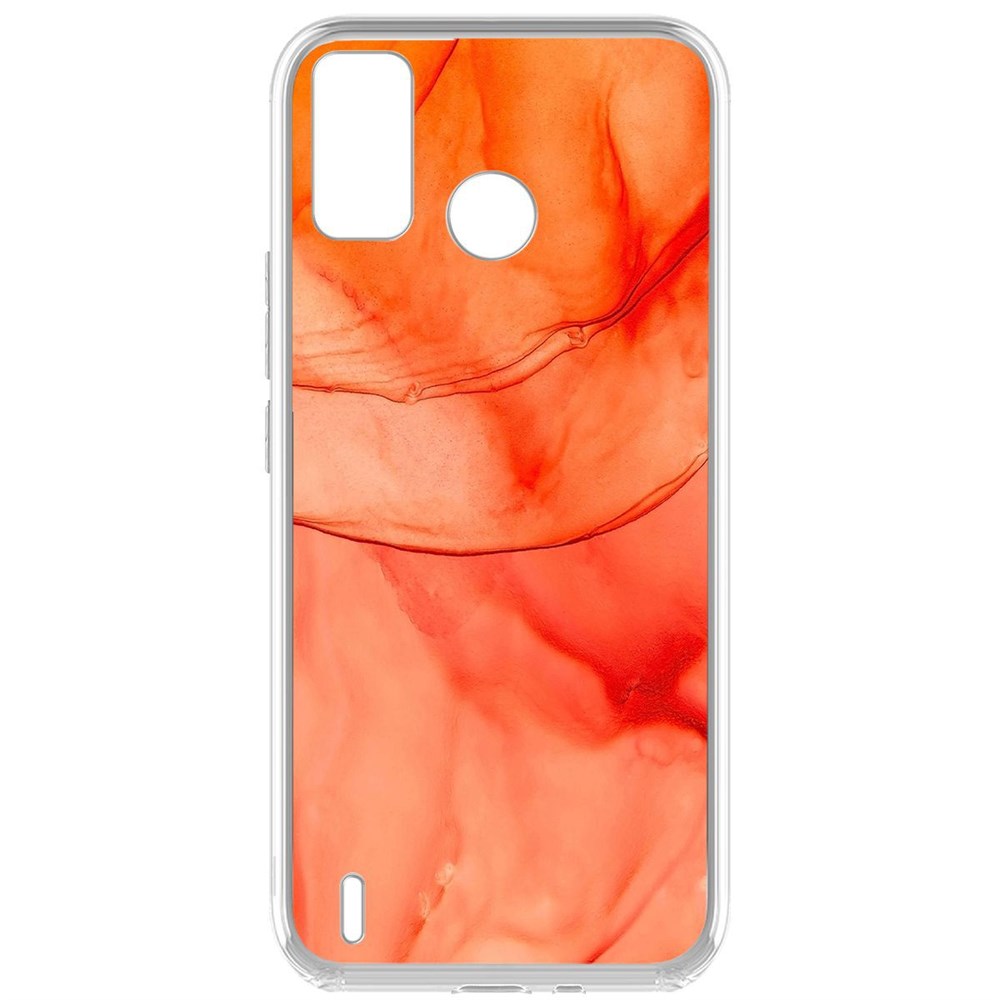 

Чехол-накладка Krutoff Clear Case Абстракт оранж для TECNO Spark 6 Go