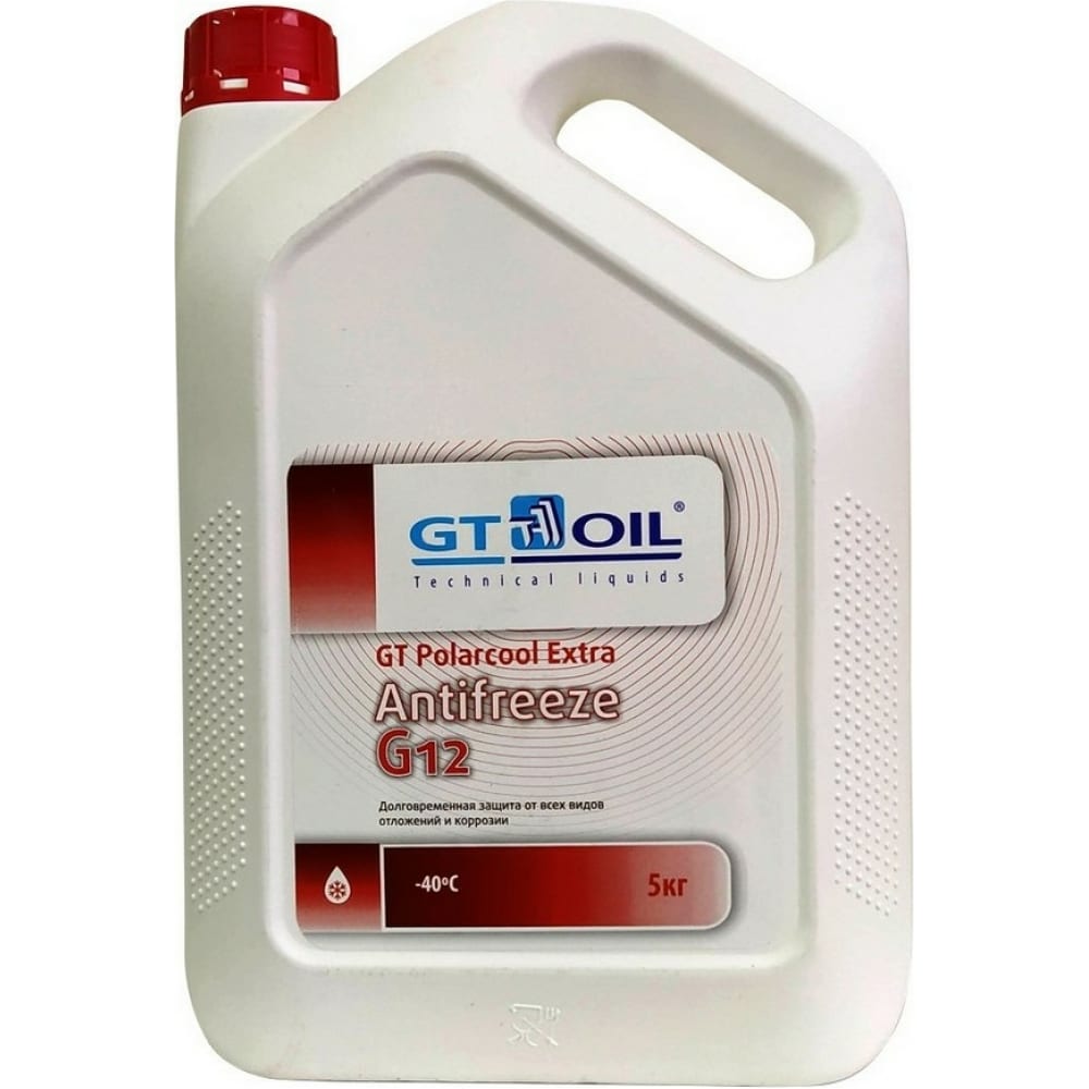 

GT OIL Антифриз Polarcool Extra G12 красный, 5 кг 1950032214069