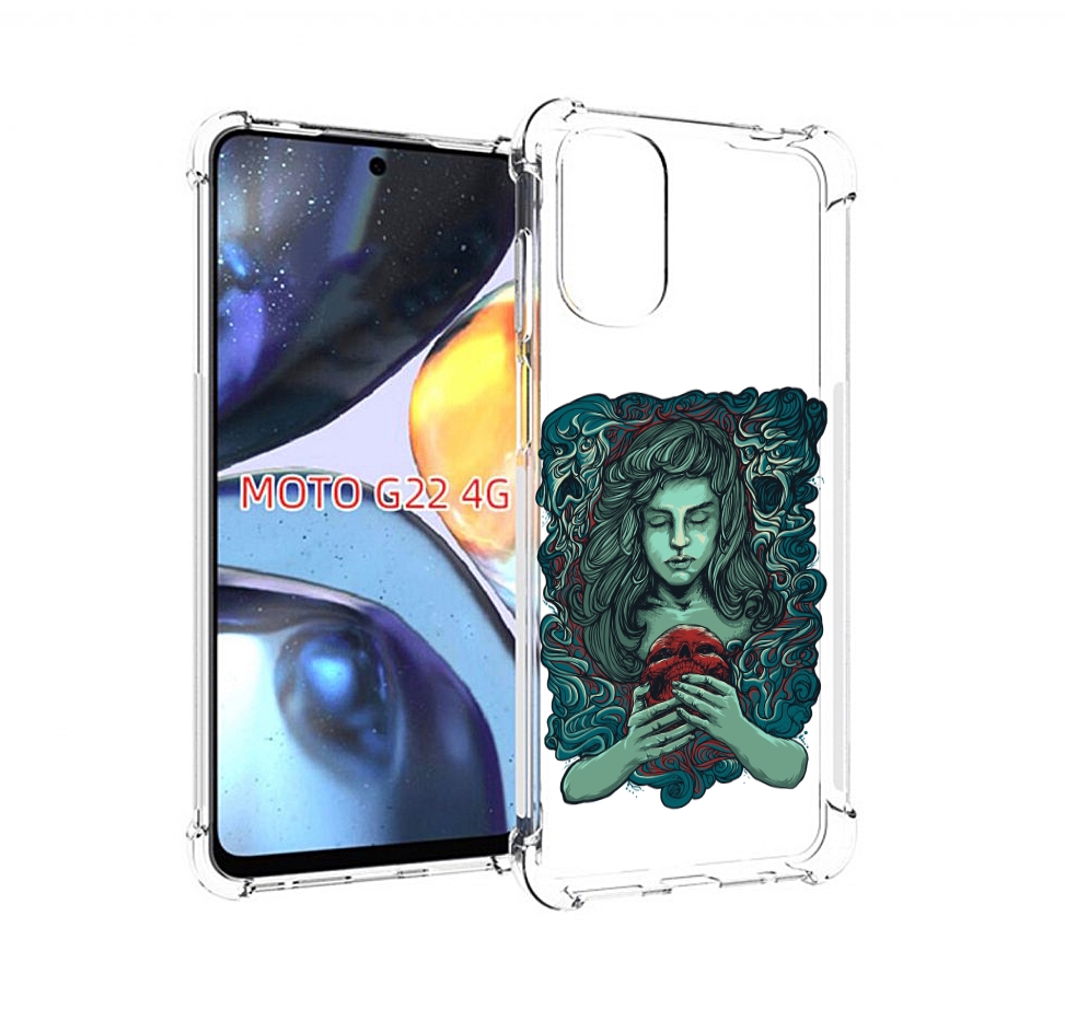 

Чехол MyPads спящая девушка для Motorola Moto G22 4G, Прозрачный, Tocco