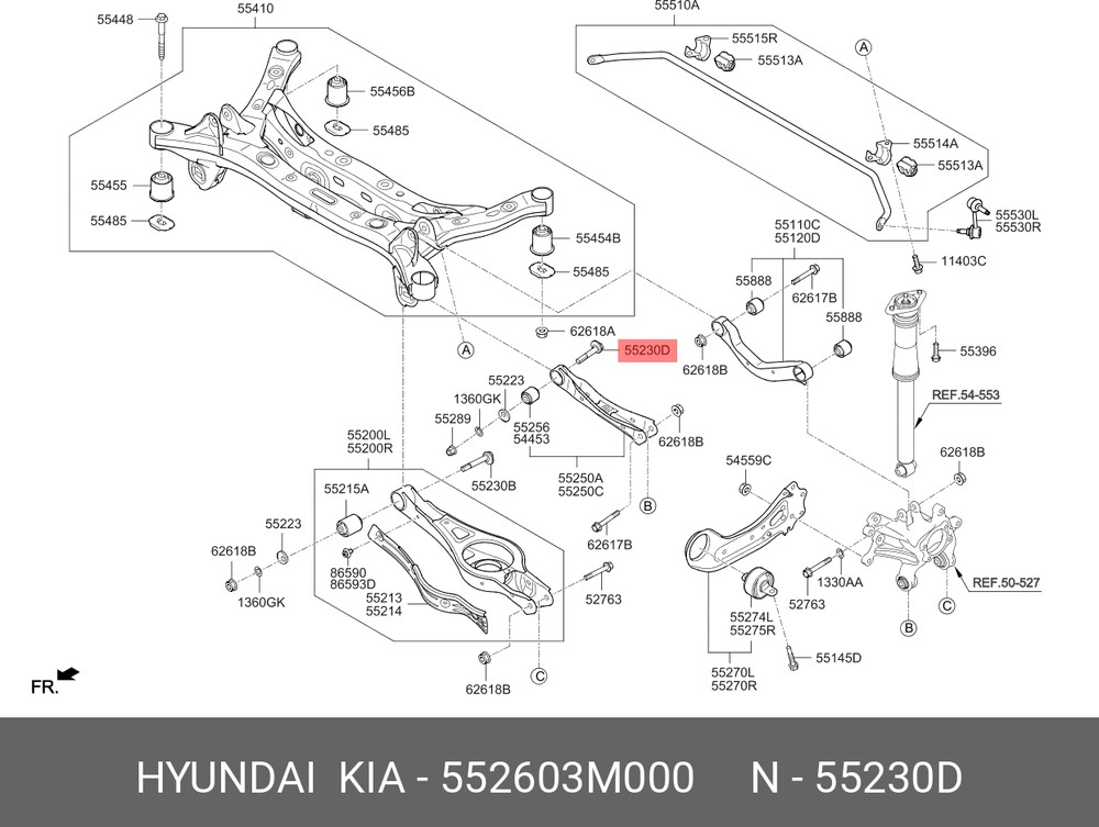 Болт развальный HYUNDAI/KIA 55260-3M000