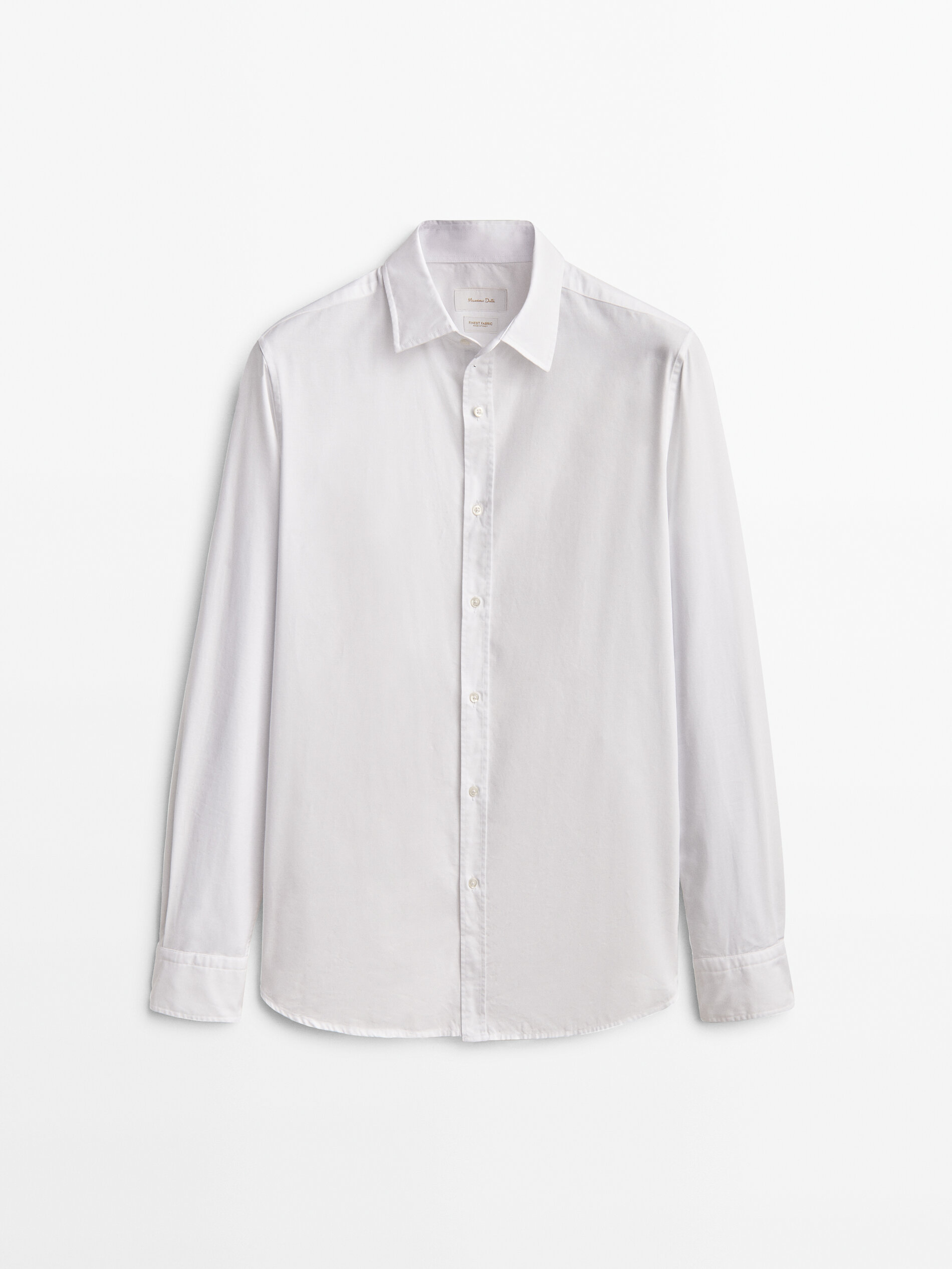 

Рубашка мужская Massimo Dutti 00149359250 белая S, 00149359250