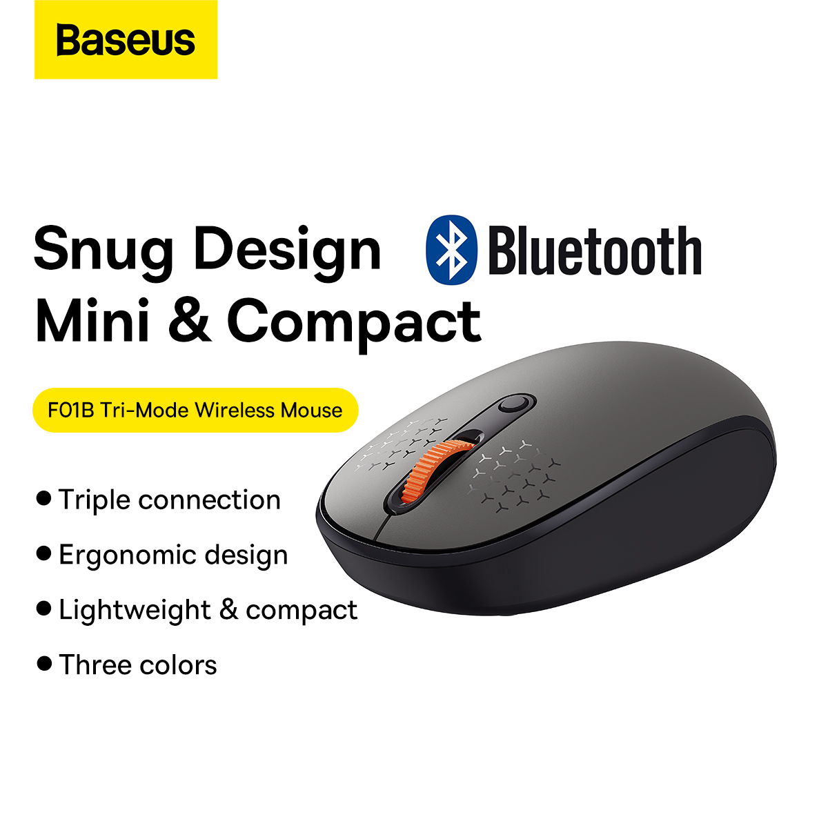 Беспроводная мышь Baseus F01B TRI-MODE Bluetooth B01055503833-00 1921₽