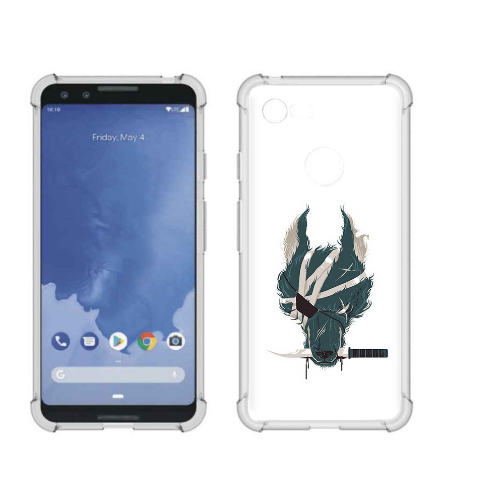 

Чехол MyPads Tocco для Google Pixel 3 волк-разбойник, Прозрачный, Tocco