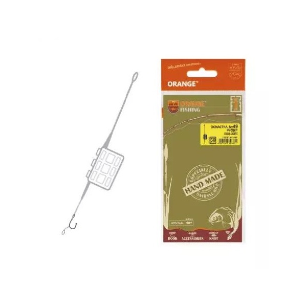 

Оснастка карповая ORANGE для бойла по 5 шт, 49 2 in 1 Cage Feeder Leadcore, 40 гр, Зеленый, 2 in 1 Cage Feeder Leadcore