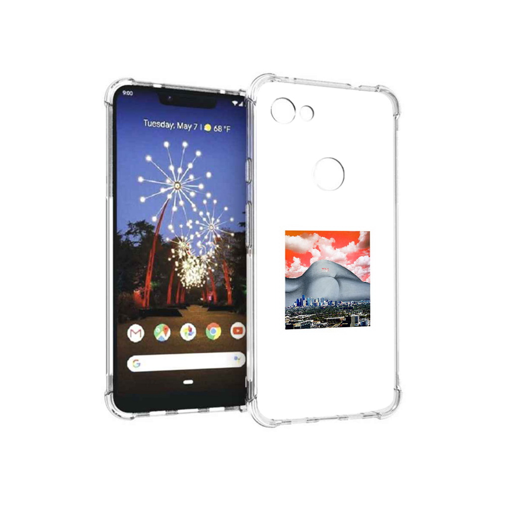 

Чехол MyPads Tocco для Google Pixel 3 XL город с девушкой на фоне, Прозрачный, Tocco