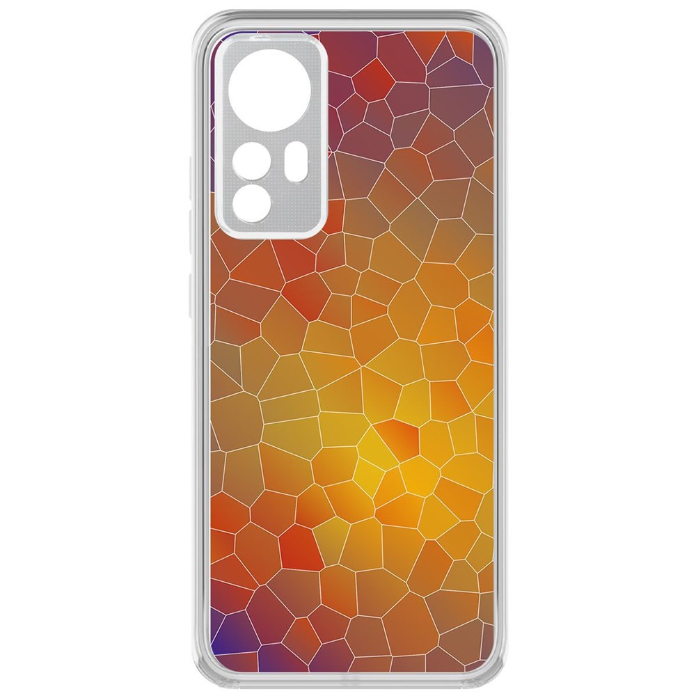 

Чехол-накладка Krutoff Clear Case Витраж 1 для Xiaomi 12, Прозрачный
