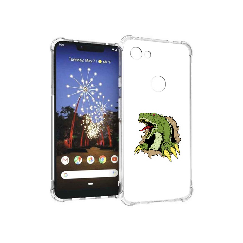 

Чехол MyPads Tocco для Google Pixel 3 XL годзила, Прозрачный, Tocco