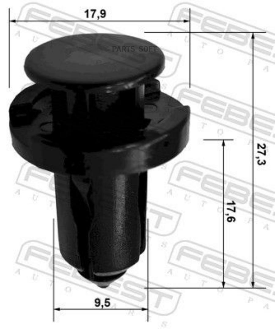 

Клипса NISSAN QASHQAI J10E 2006.12-2013.12 88570-016