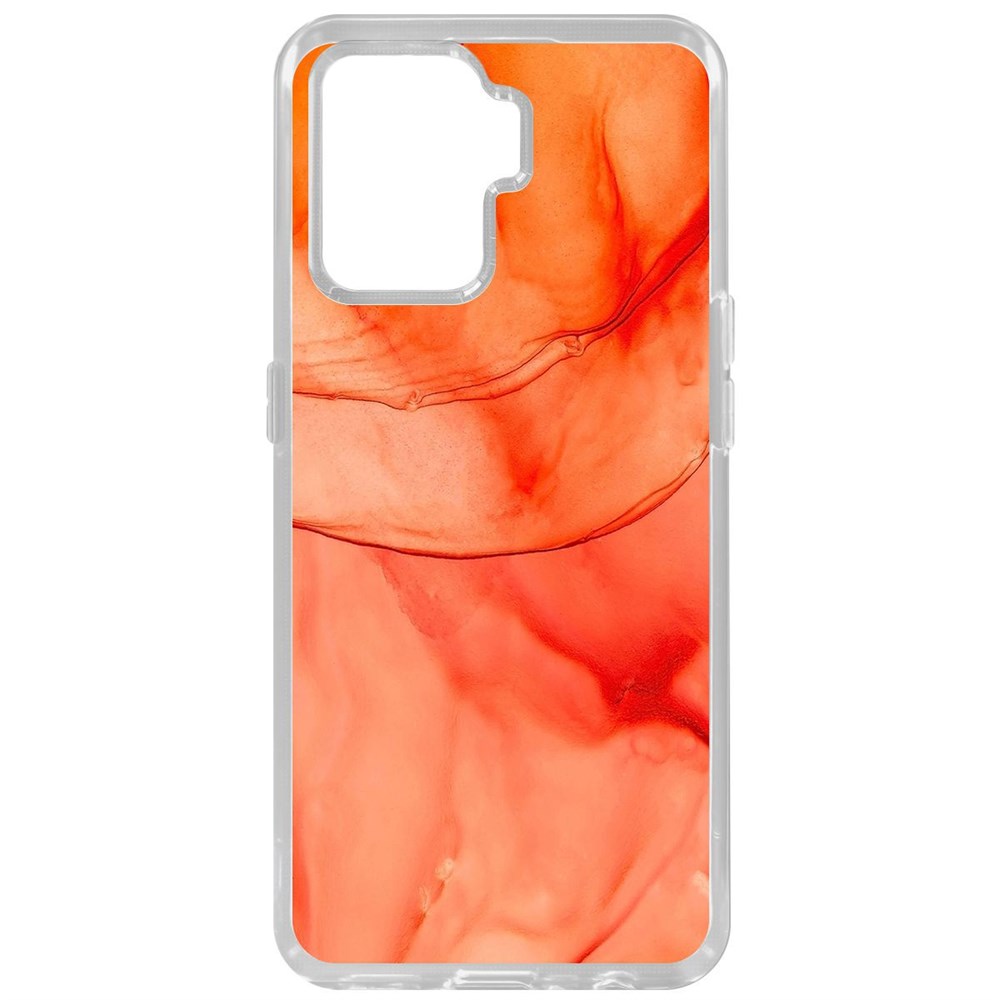 

Чехол-накладка Krutoff Clear Case Абстракт оранж для Oppo Reno5 Lite, Прозрачный