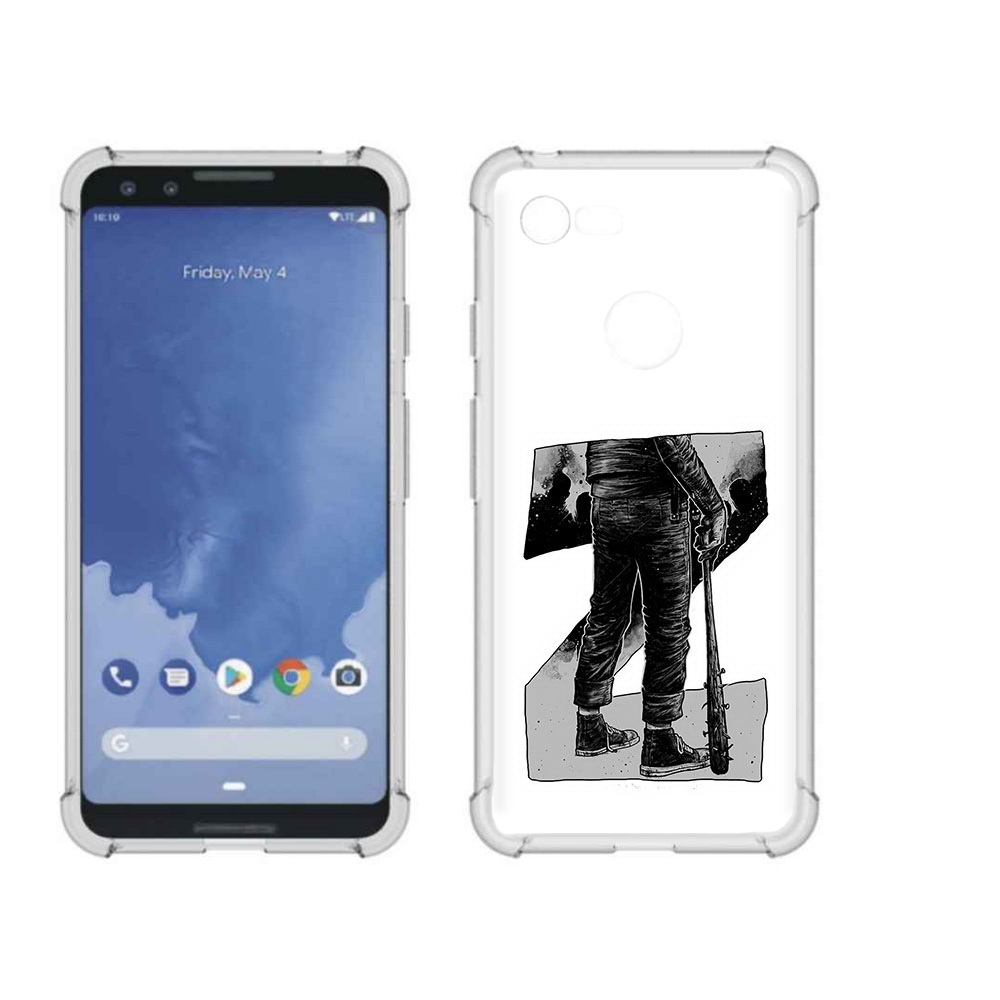 

Чехол MyPads Tocco для Google Pixel 3 воин черно белый, Tocco