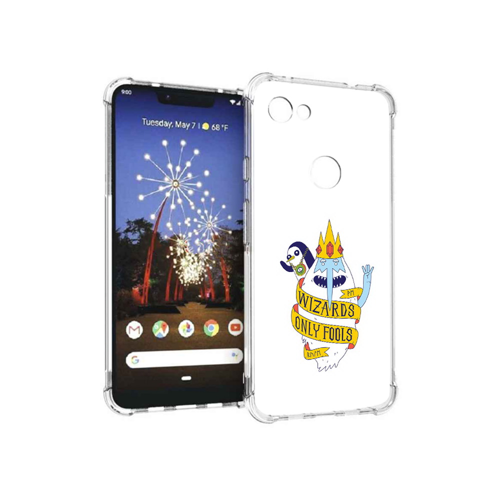 

Чехол MyPads Tocco для Google Pixel 3 XL время приключений снежный король, Прозрачный, Tocco