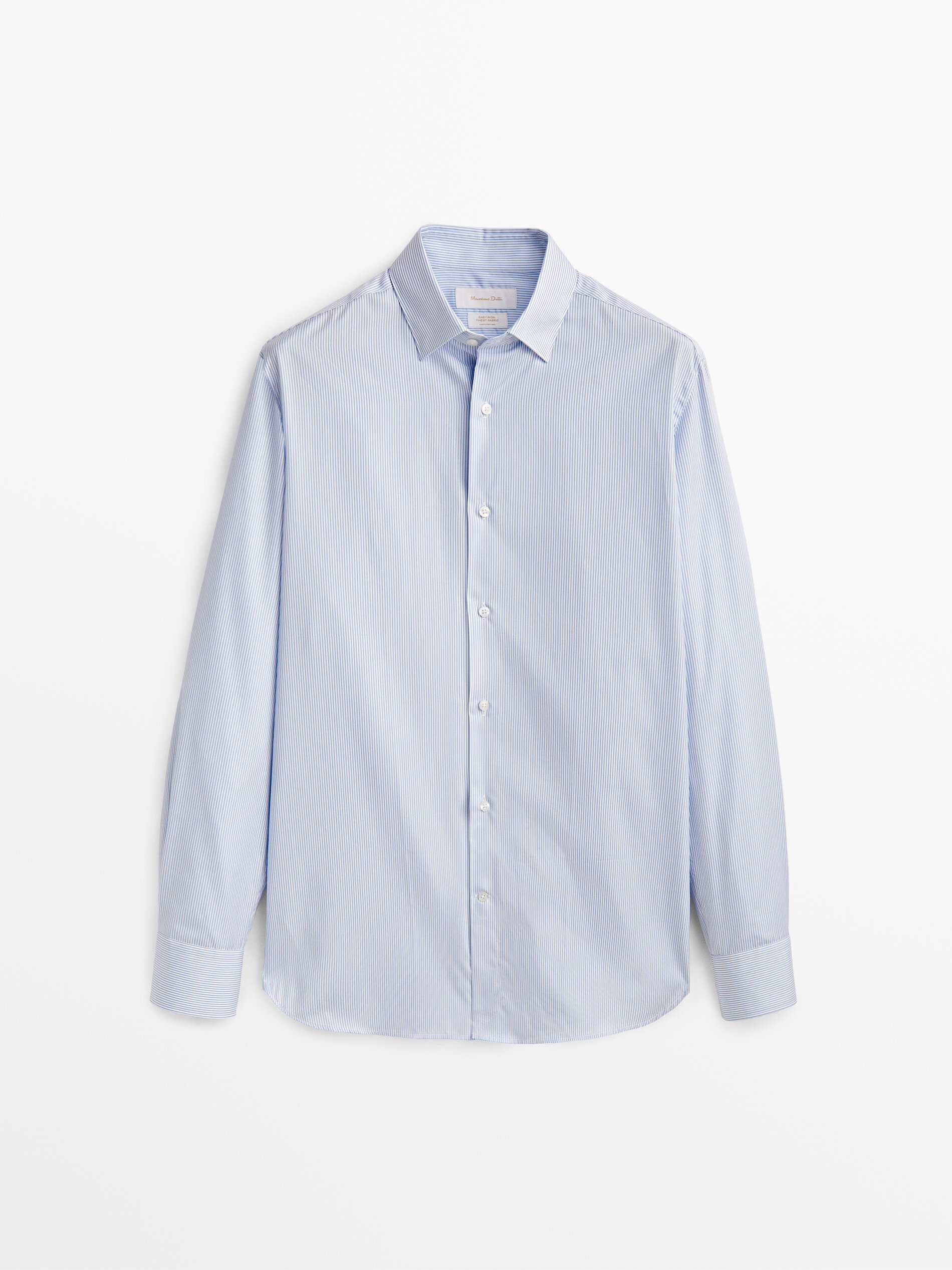 

Рубашка мужская Massimo Dutti 00138370403 голубая 40, 00138370403