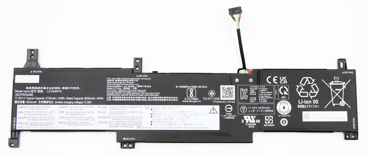 Аккумулятор OEM для Lenovo IdeaPad 1-15IJL7 (L21M3PF0) 11.25V 42Wh