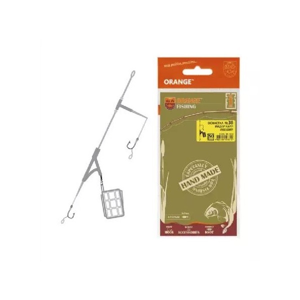 

Оснастка карповая ORANGE по 5 шт, 38 Big Cage Feeder Leadcore, 60 гр, Big Cage Feeder Leadcore