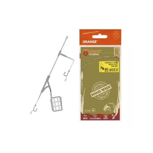 

Оснастка карповая ORANGE по 5 шт, 38 Big Cage Feeder Leadcore, 50 гр, Зеленый, Big Cage Feeder Leadcore