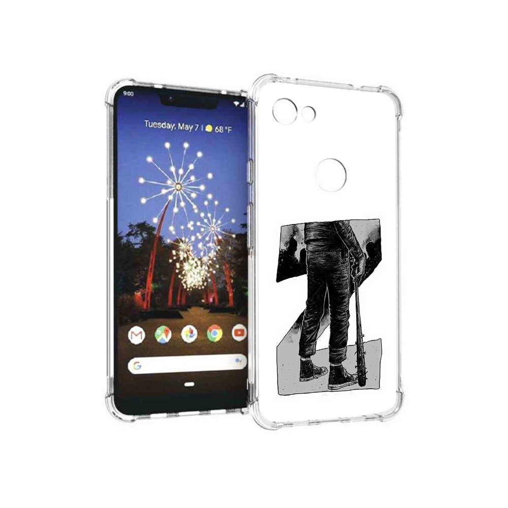 

Чехол MyPads Tocco для Google Pixel 3 XL воин черно белый, Tocco