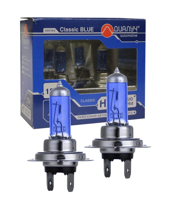 

Лампа Галоген 12v H7 55w Px26d Диалуч Blue 2шт Диалуч арт. ЛЧ182