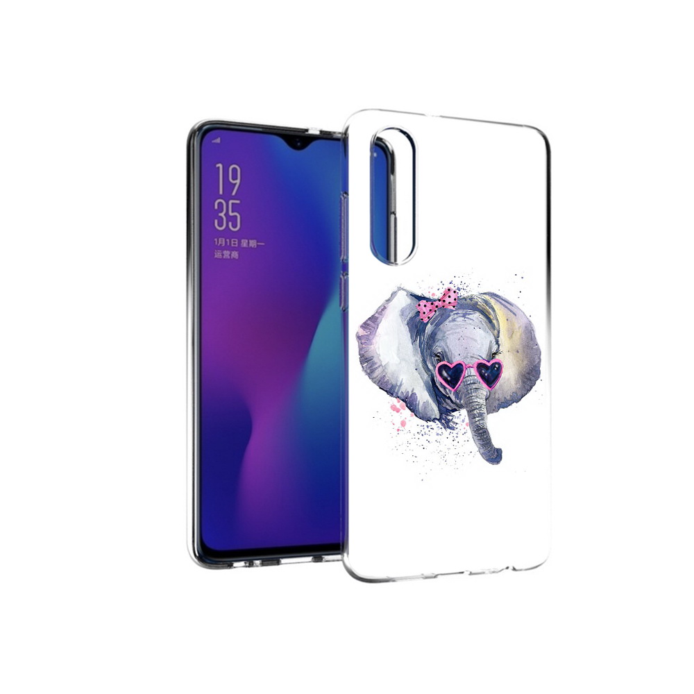 

Чехол MyPads Tocco для Huawei P30 слоник в очках, Прозрачный, Tocco