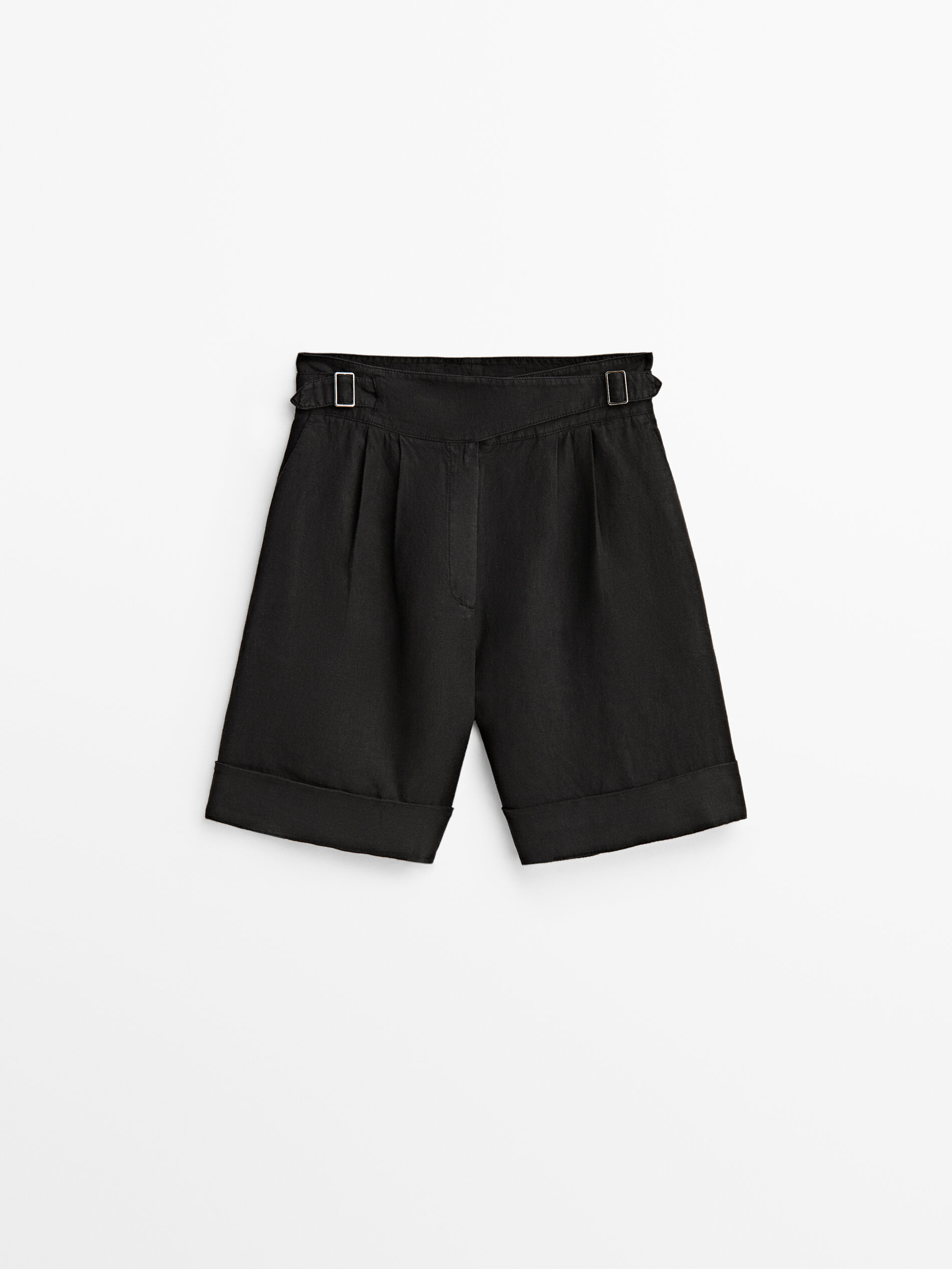 

Шорты женские Massimo Dutti 05040940800 черные 42, 05040940800