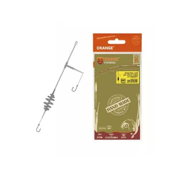 

Оснастка карповая ORANGE по 5 шт, 5 Spring Leadcore, 40 гр, Spring Leadcore
