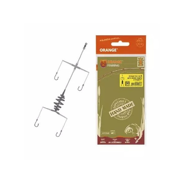 

Оснастка карповая ORANGE по 5 шт, 3 Spring, 30 гр, Зеленый, Spring