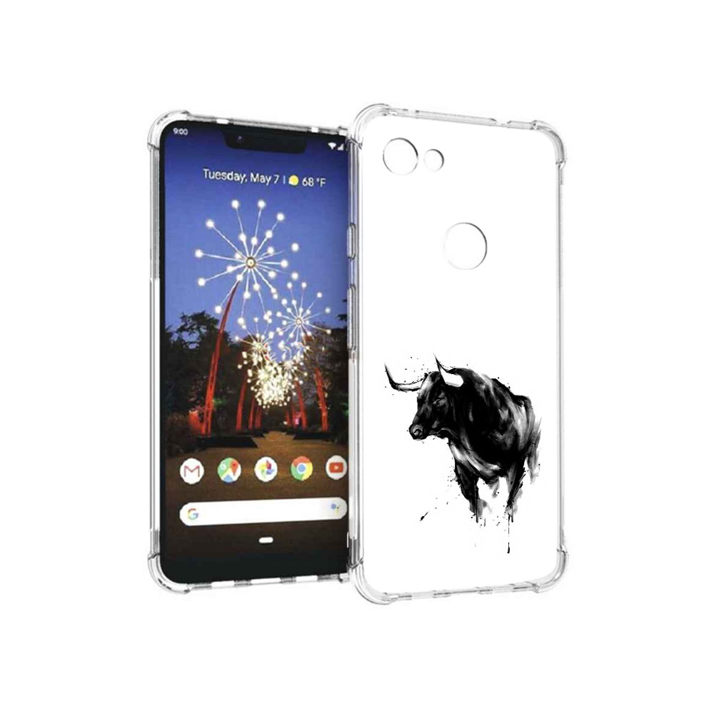 

Чехол MyPads Tocco для Google Pixel 3 XL бык, Прозрачный, Tocco