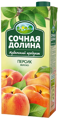 

Нектар Сочная Долина персиково-яблочный с мякотью 950 мл