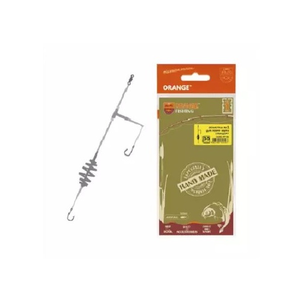 

Оснастка карповая ORANGE по 5 шт, 1 Spring, 30 гр, Зеленый, Spring