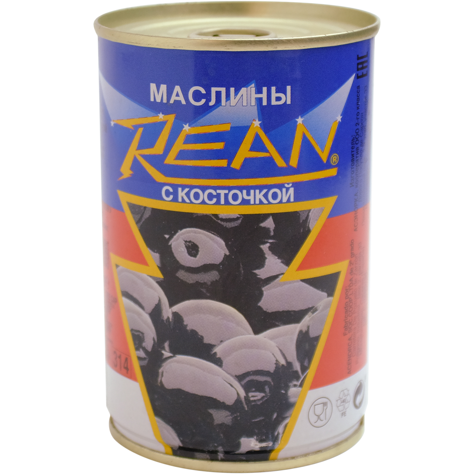 

Маслины Rean с косточкой 300 г