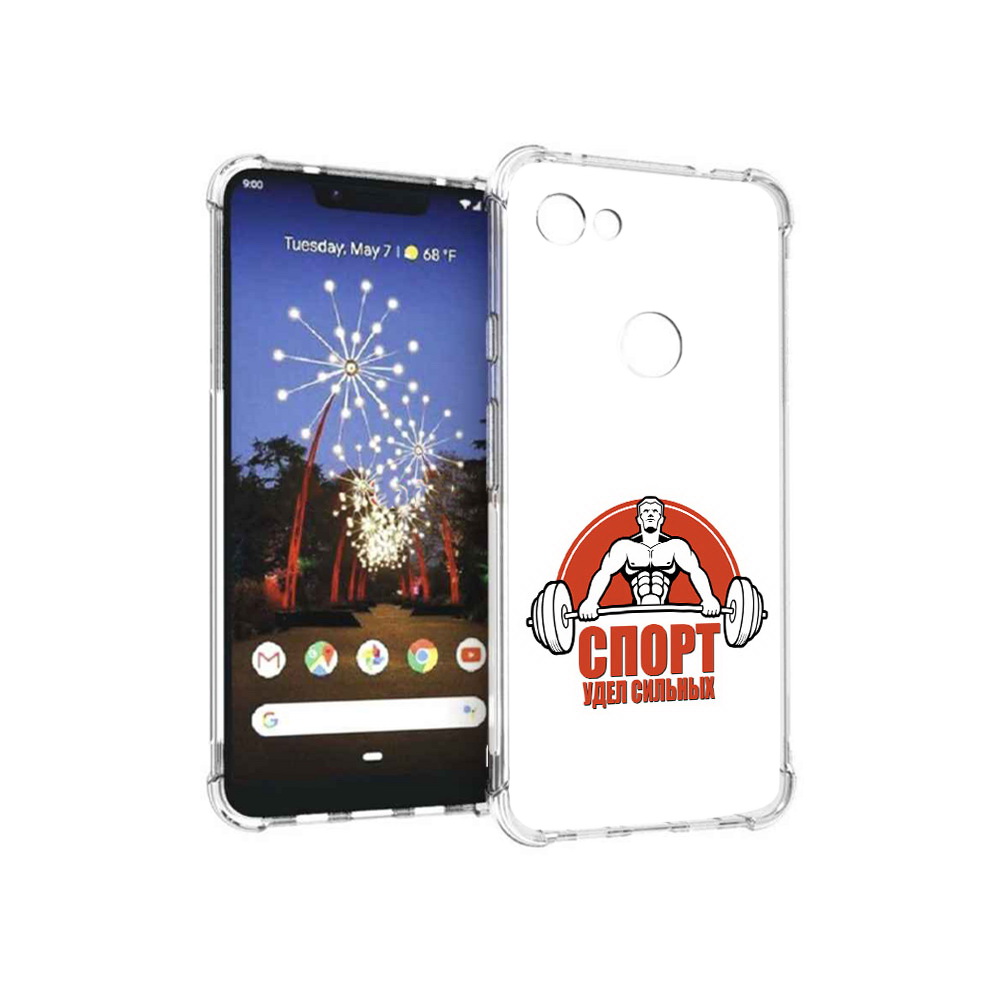 

Чехол MyPads Tocco для Google Pixel 3 XL бодибилдинг спорт, Прозрачный, Tocco