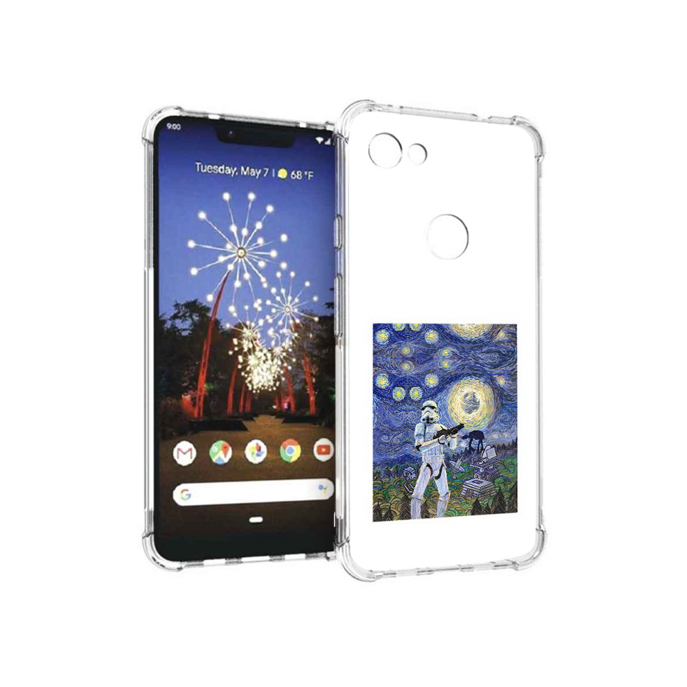 

Чехол MyPads Tocco для Google Pixel 3 XL star wars звездная ночь, Прозрачный, Tocco