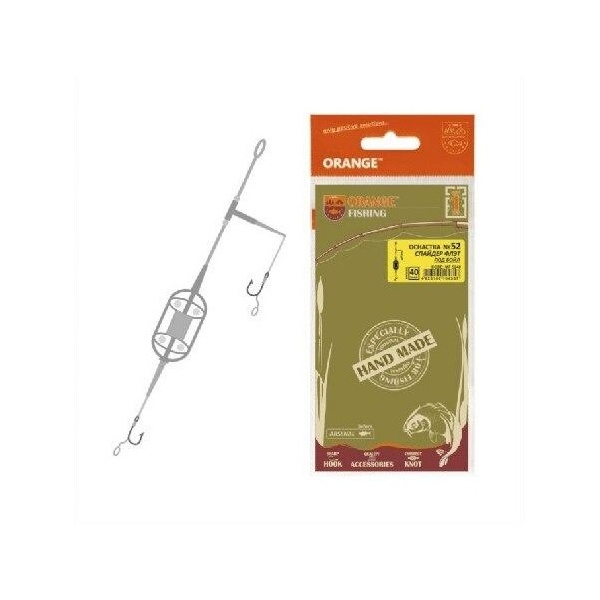 

Оснастка карповая ORANGE для бойла по 5 шт, 52 Spider Flat Method Leadcore, 50 гр, Зеленый, Spider Flat Method Leadcore