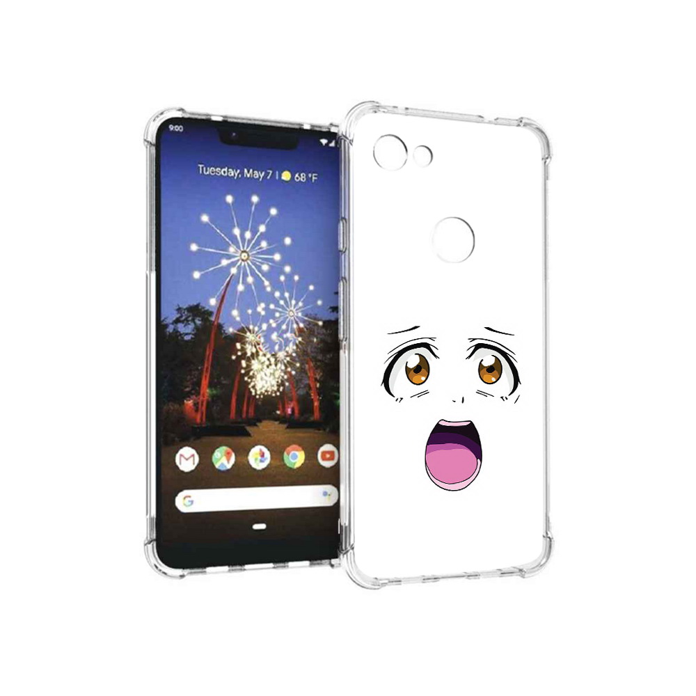 

Чехол MyPads Tocco для Google Pixel 3 XL аниме лицо, Прозрачный, Tocco