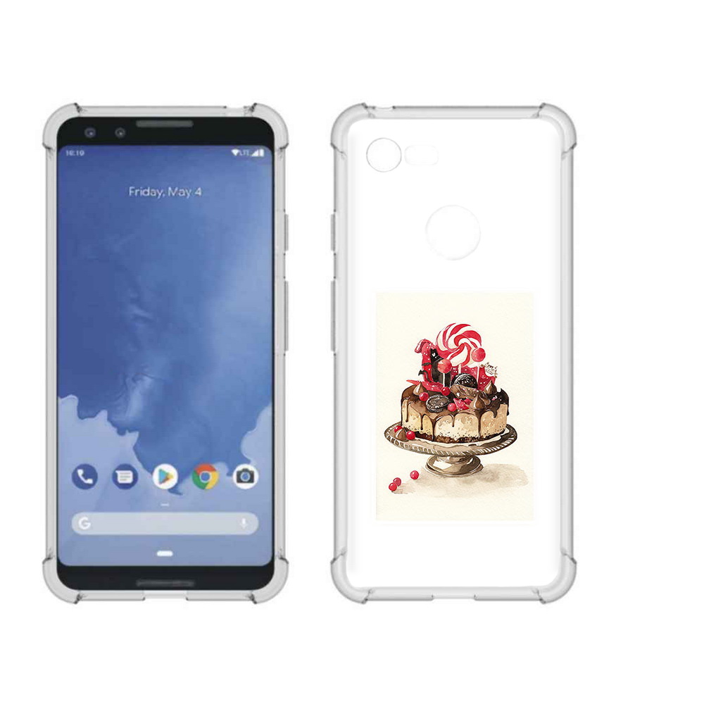 

Чехол MyPads Tocco для Google Pixel 3 вкусный торт, Прозрачный, Tocco