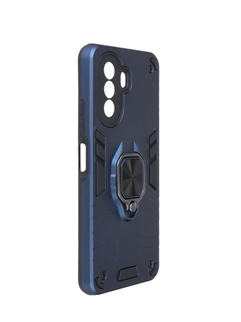 

Чехол DF для Huawei Nova Y71 с магнитом и кольцом Dark Blue hwArmor-07, Синий, Huawei Nova Y71