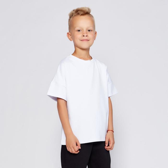 

MINAKU Футболка детская MINAKU:Basic line kids цвет белый, рост 92