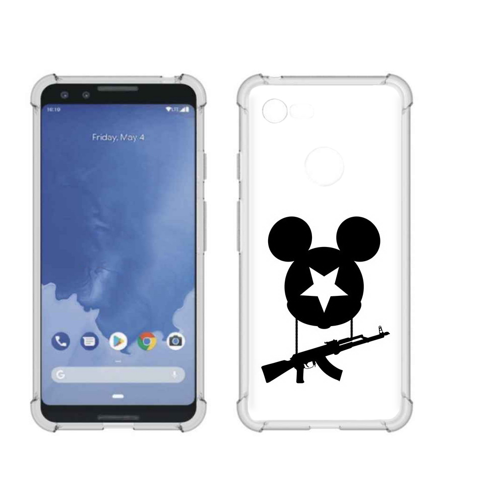 

Чехол MyPads Tocco для Google Pixel 3 АК Микки, Прозрачный, Tocco