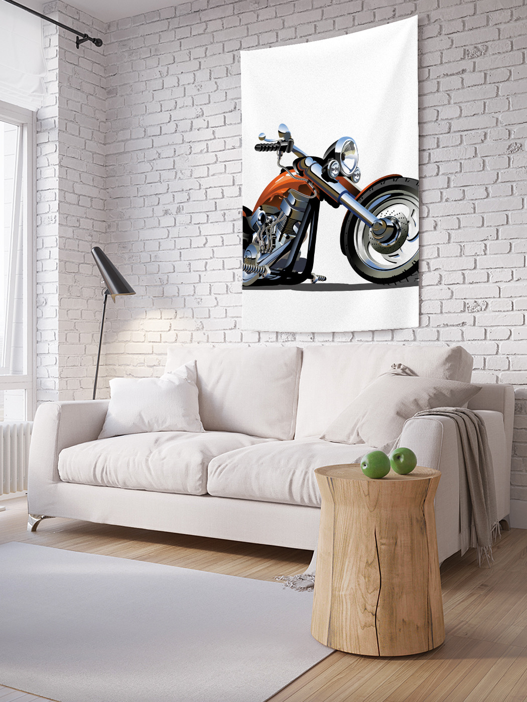 

Вертикальное фотопанно на стену JoyArty Низкий байк 150x200 см, Низкий байк